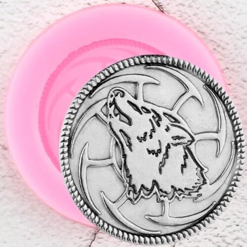 Animal Wolf Keychains Silicone Molds Pendant Key Chain Mold DIY Epoxy Resin Polymer Clay Moulds