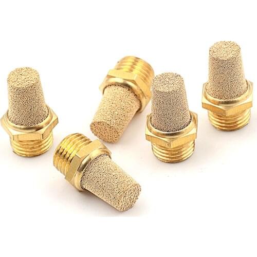5Pcs/lot Solenoid Components Valve Pneumatic Filter Noise Silencer 1/4" PT Thread Wholesale