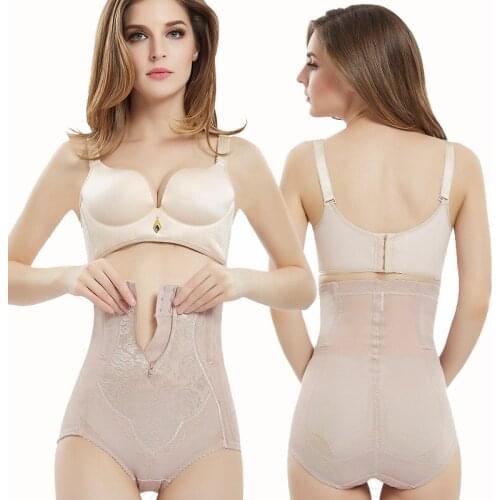 Body Shaper Women Mesh Cool Summer Hollow Out High Waist Zipper Design Control Panties Orignal And Plus Size Abdomen Shaperwear