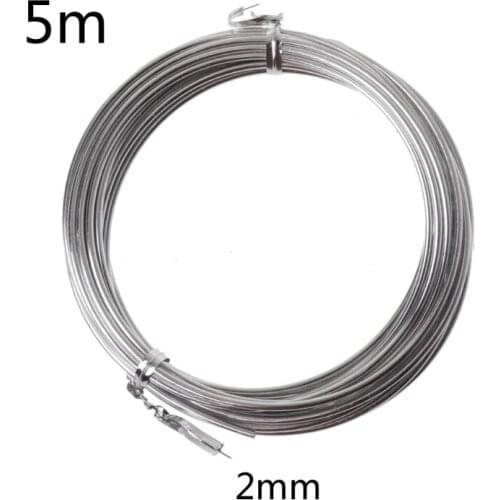 Silver Metal Flexible Anodized Aluminum Armature Wire DIY Sculpture and Crafts