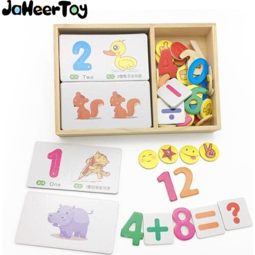 JaheerToy Math Toys for Children 1-10 Digital Cognition Animals Mathematics Teaching Aids 3-6 Years Old for Kids Learn to Count