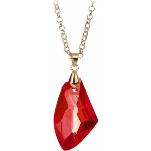 Red Acrylic Material Popular Sparkling Wizard Amulet Philosophers Stone Pendant New Hot Movie Jewelry For Women