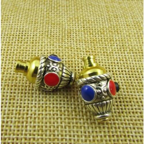 8mm ear shell Metal ear shell Ethnic style 8mm ear case housing