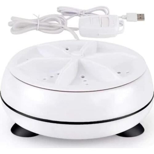 Mini Ultrasonic Washing Machine Portable Dishwasher with USB Powered for Personal Laundry Camping RV Trip