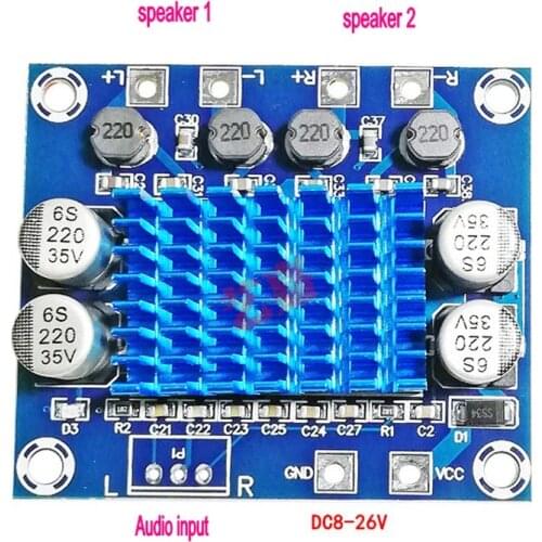 MP3 amp Module DC8-26V Expand the soundboard Dual Channel 30W D Class Audio modu High HD Audio Diy Board Digital Amplifier Board