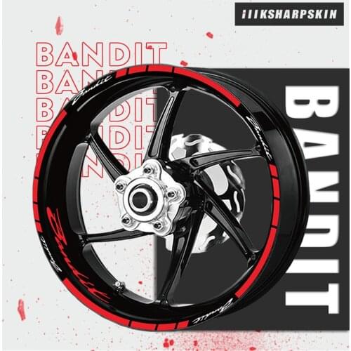 Wheel circle decal decoration decal tire stripe film Reflective motorcycle sticker FOR SUZUKI BANDIT