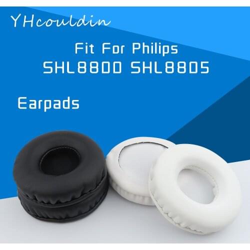 YHcouldin Earpads For Philips SHL8800 SHL8801 SHL8802 SHL8803 Headphone Accessaries Replacement Wrinkled Leather