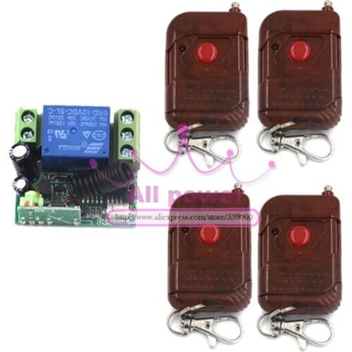 NEW! DC12V 1 CH RF Wireless Remote Control Switch system #transmitter and receiver/Radio Controller )