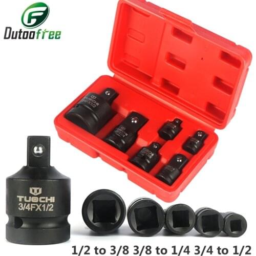 Socket Convertor Adaptor Reducer Set 1/2 to 3/8 3/8 to 1/4 3/4 to 1/2 Impact Socket Adaptor for Car Bicycle Garage Repair Tool