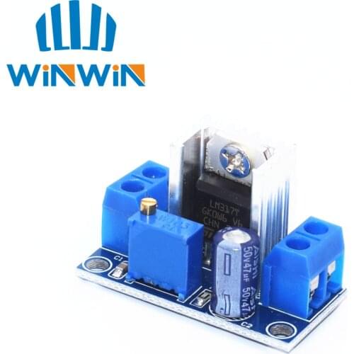1PCS LM317 Adjustable Voltage Regulator Power Supply LM317 DC-DC Converter Buck Step Down Circuit Board Module Linear Regulator