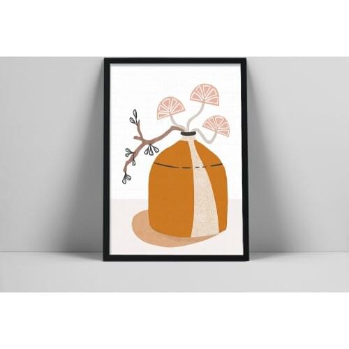 Scandinavian Print, Mid Century Wall Art, Folk Art, 60s Art, Mid Century Modern, Kitchen Art, Nature Art, Scandinavian Art, Bot