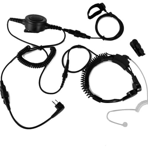 M Plug Tactical Throat Microphone for Motorola Portable Ham Radio DP3400 DP3401 DP3600 DP3601 XiR P8268 Mic Headset Headphone