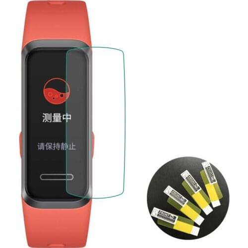 5pcs Soft TPU Clear Smartband Protective Film Guard For Huawei Band 4 Smart Watch Band4 Wristband Full Screen Protector Cover