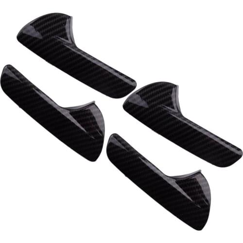 1Set Door Handle Decor Frames Covers Trims ABS Carbon Fiber Style Fit For Jeep Grand Cherokee 2011 2012 2013 2014 2015-2019 2020