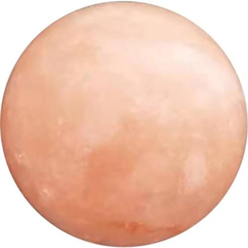 1Pc Crystal Ball Salt Soap Natural Himalayan Salt Minerals Deodorant Stone Massage Ball (Orange)