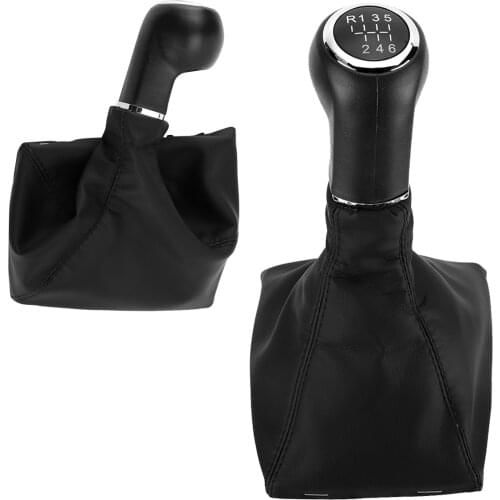 6 Speed Chrome Gear Shift Knob Lever Stick Pen Gaiter Boot Cover Fit For Vauxhall Opel Astra Corsa D Zafira B 05-10