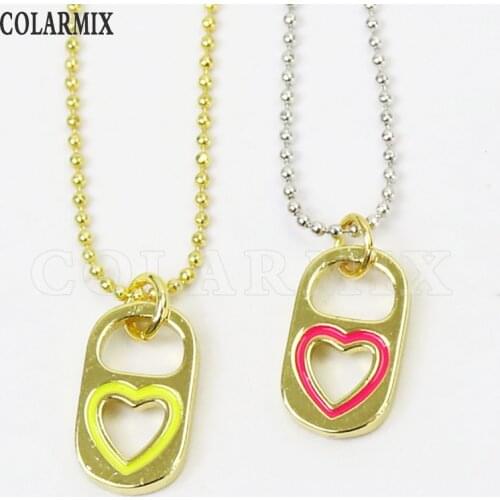 8Pcs Heart pendant necklace necklace Pearls necklace Metal Geometric pendant necklace accessories gift for women 51520