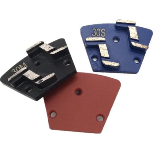 GT20 New Design Trapezoid Grinding Disc Double Z Shape Segments Grinding Shoes Diamond Polishing Pads for Concrete Floor 12PCS