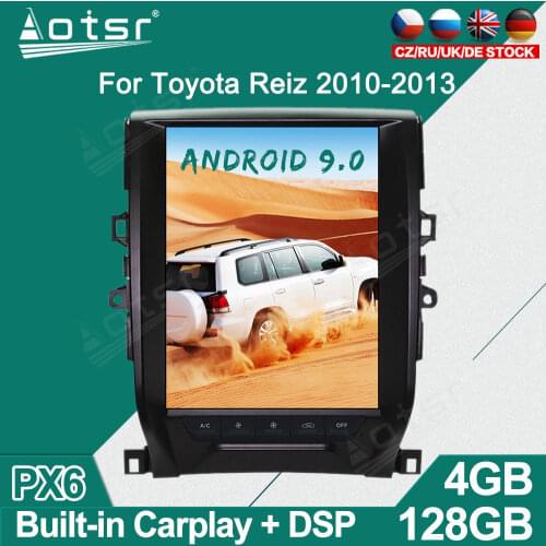 For Toyota Reiz 2011 - 2015 Tesla Style Android Car Radio Player GPS Navigation Auto Stereo Multimedia Video Headunit carplay 4G