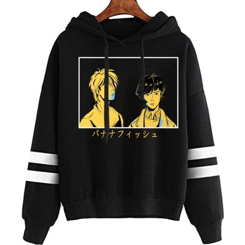 Mens Hoodie Anime Banana Fish Hoodies Men Women Graphic Sweatshirts Unisex Tops Male