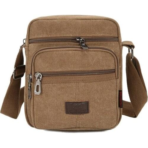 College style canvas leisure shoulder bag, leisure satchel, business wallet, male, male diagonal sports backpack