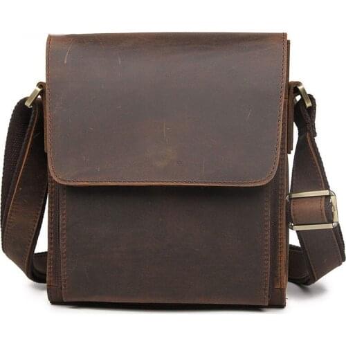 2021 Men Bag Shoulder luxury Brand Genuine Leather mens messenger bag Vintage shoulder bag Handsome crossbody handbags