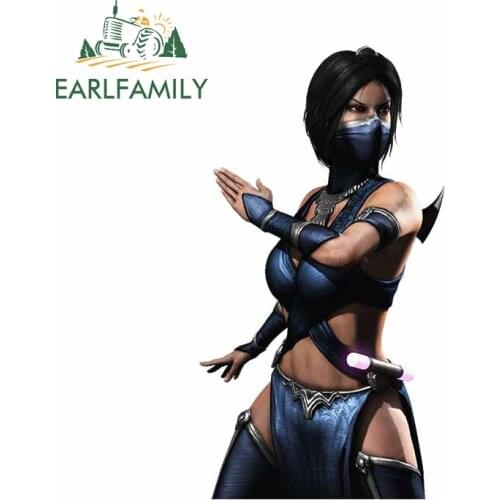 EARLFAMILY 13cm x 7.5cm for Arcade Mortal Combat Anime Car Stickers Motorcycle Motorcycle Decal Windshield Cartoon Car Styling