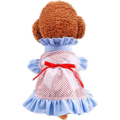 New pet clothes Spring and summer new cat clothes star bow skirt Cool style Husky teddy bear dog cat dress