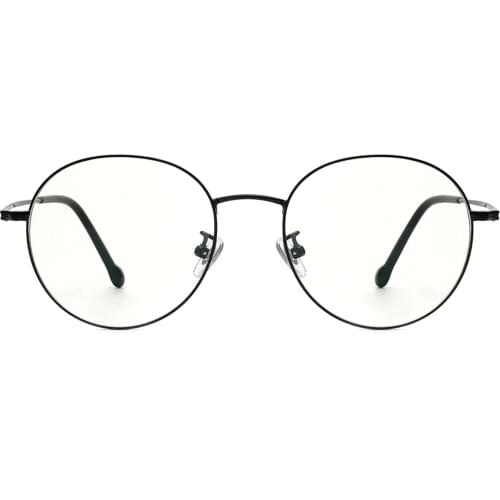 Cyxus Blue Light Blocking Computer Glasses Anti Eye Fatigu UV Protection Korean Metal Titanium RoundFrame Men/Women Eyewear 8091