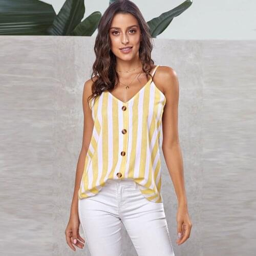 Pregnancy clothes striped vest female T-shirt 2020 summer V-neck sling top CHD20225