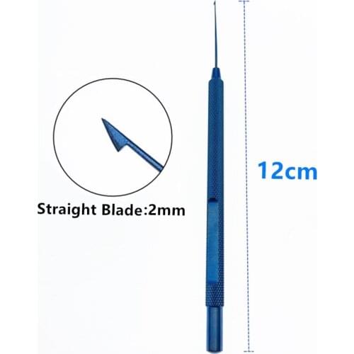 Titanium Straight Goniotomy knife 120mm long ophthalmic surgical instruments