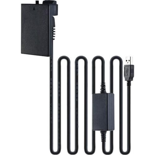 Fully Decoded DC Coupler Replace DR-E8 Power Adapter for EOS 550D 600D 650D 700D Kiss X4 X6 T2I T4I T5I USB Power Cable