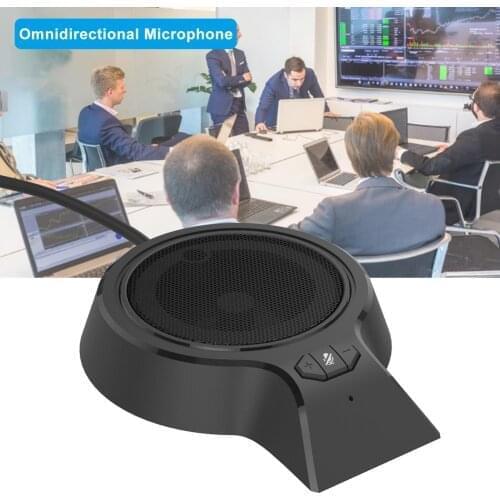 Portable USB Computer Mic Mute Omnidirectional Microphone Video Conference Webcast Microphone Dropshipping Wholesale