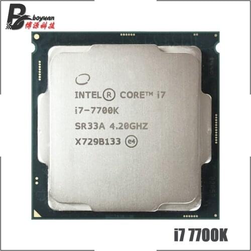 Intel Core i7-7700K i7 7700K 4.2 GHz Quad-Core Eight-Thread CPU Processor 8M 91W LGA 1151