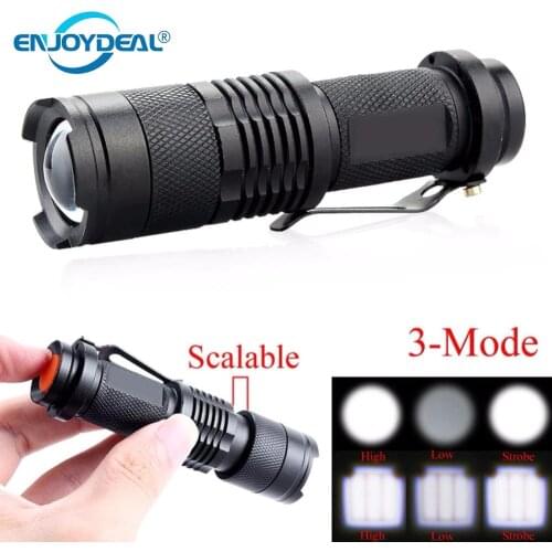 Q5 Flashlight 2000Lumens led Torch Zoomable Tactical Waterproof LED Flashlight Torch Light 3 Modes For AA/14500 outdoor