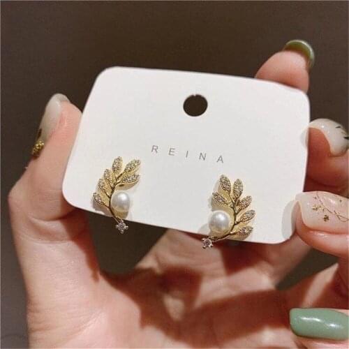 925 Silver Pearl Beads Stud Earrings Setting Base Diy Jewelry Making Findings&Components