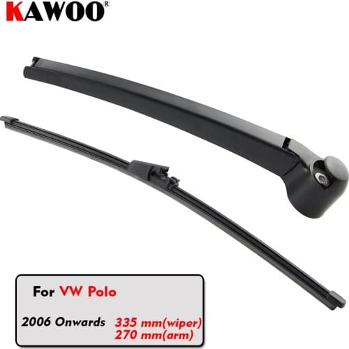 Car Rear Wiper Blade Blades Back Window Wipers Arm For Volkswagen VW POLO MK4 Hatchback 2006 2007 2008 2009 Windscreen Wiper