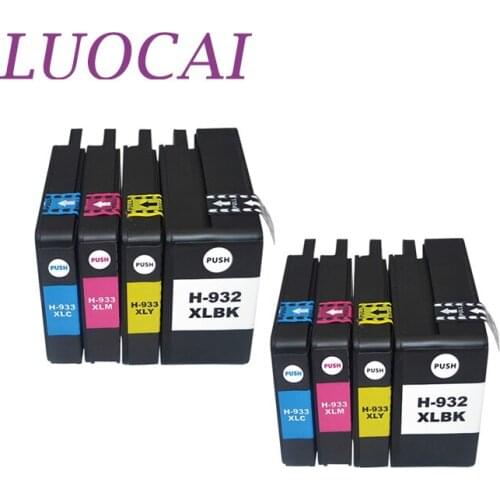 LuoCai compatible ink cartridges For HP932 For HP933 For HP 932 933 XL OfficeJet 6100 6600 6700 7110 7610 7612 Printer cartridge