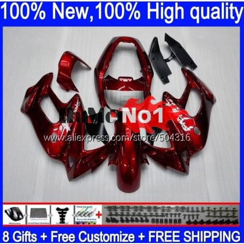 SuperHawk For HONDA VTR1000F 1997 2002 2003 2004 2005 117MC.0 VTR1000 F VTR 1000 F 1000F 97 98 99 00 01 Fairings Metal Red flame