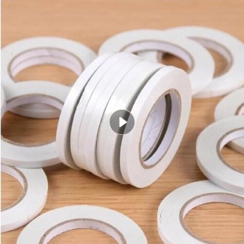 Width 5mm~20mm White Double Sided Tape Super Strong Adhesive Tape DIY Craft Gift-Wrap Strong Clear Self-adhesive Tape For Office