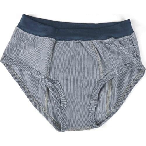 Mens Underwear Summer Triangles Briefs Magnet Health Care Function Grey Cotton Comfortable Underwear for Male Wearing Simple