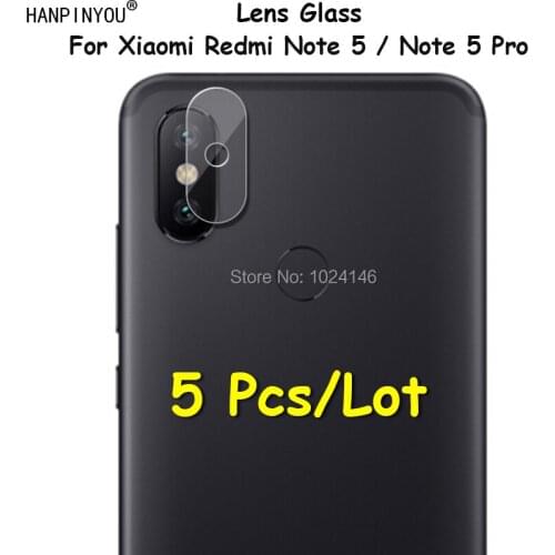 5 Pcs/Lot For Xiaomi Redmi Note5 / Note 5 Pro Ultra Thin Clear Back Camera Lens Protector Soft Tempered Glass Protective Film