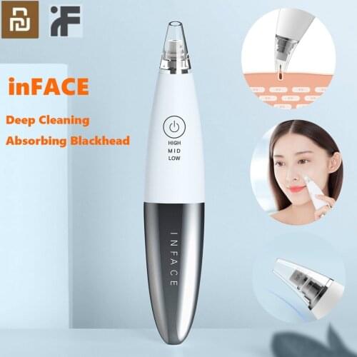 XiaomiInFace Clean Blackhead Instrument Skin Care Pore Vacuum Acne Pimple Removal Blackhead Cleaner Machine Facial Clean Machine