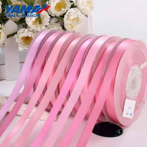 YAMA 3/16 inch 5mm 300yards/lot Double Face Satin Ribbon Ribbons Red Series for Party Wedding Decoration Handmade Rose Flowers