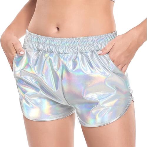 2021 New Arrival Ladies Sexy High Waist Sequined Shorts Letter Shorts Summer Club Nightclub Costume Show Shorts (S/M/L)