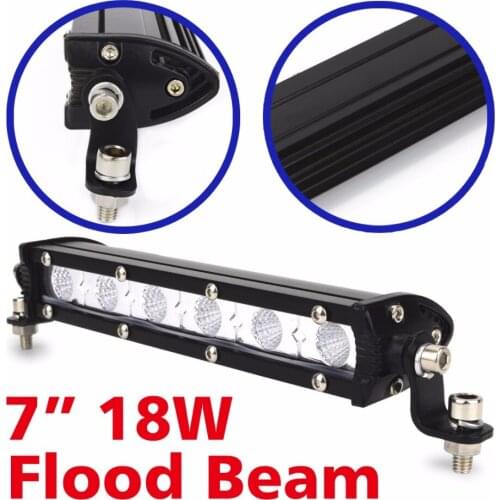 1Pc 6 inch 18W LED Work Light Bar Car Driving Lamp Spot Flood Lamp 12v 24v Work Lamp Truck Suv Boat ATV 4X4 Off road 4WD