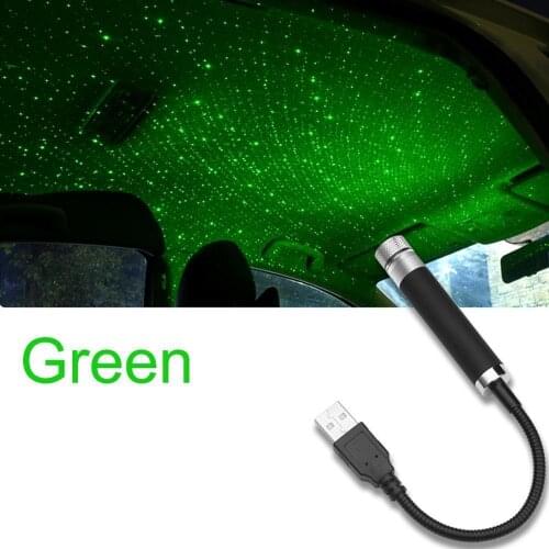 1PCS Atmosphere Lamp Ceiling Five Colors Decorative Lights Car Roof Lamp Romantic USB Night Light