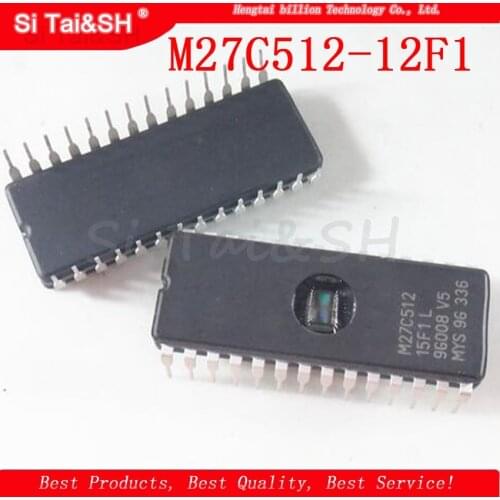 1pcs ST M27C512-12F1 27C512 DIP-28 EPROM IC CHIPS Drive IC