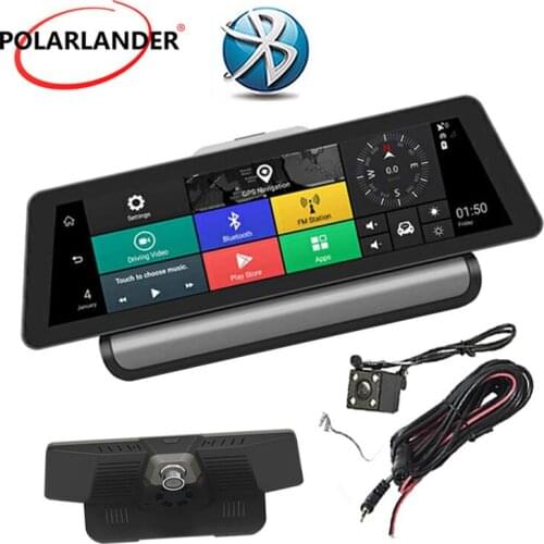 10 Inch Dual lens 1080P Video Camera Bluetooth WiFi ADAS Full HD Camcorder Car DVR 4G Android GPS Navigation