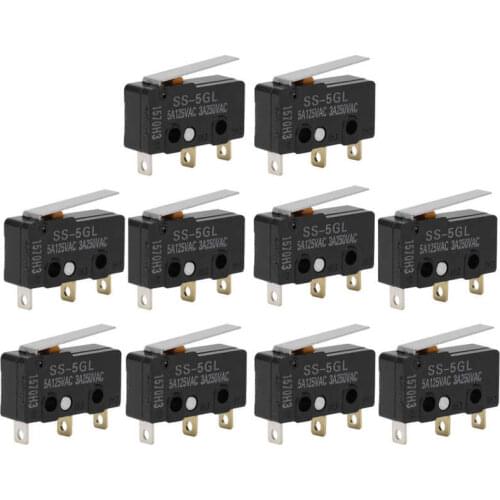 10Pcs ABS Mini Limit Switch 3D Printer Industrial Accessories For Endstop Ramps 1.4 SS-5GL Convenient And Practical